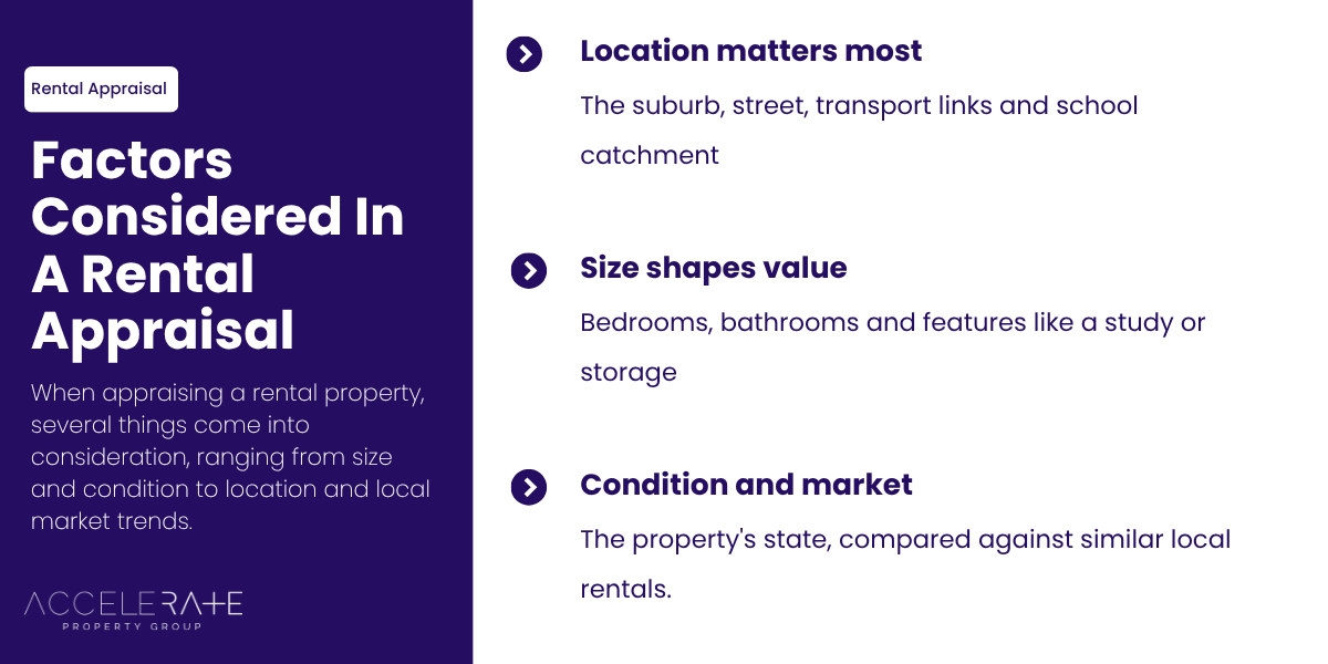 Factors considered in a rental application