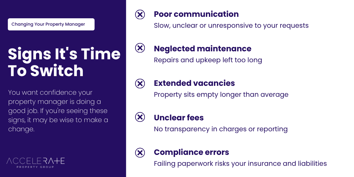 Signs it's time to switch your property manager