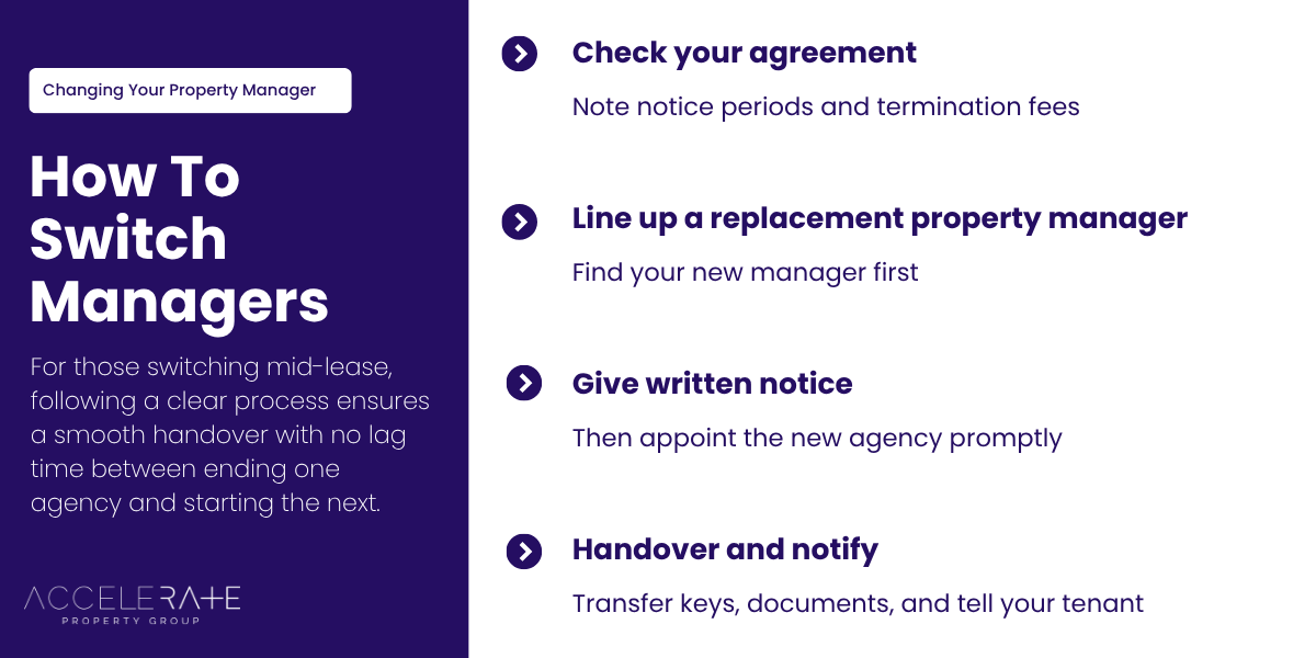 how to switch property managers